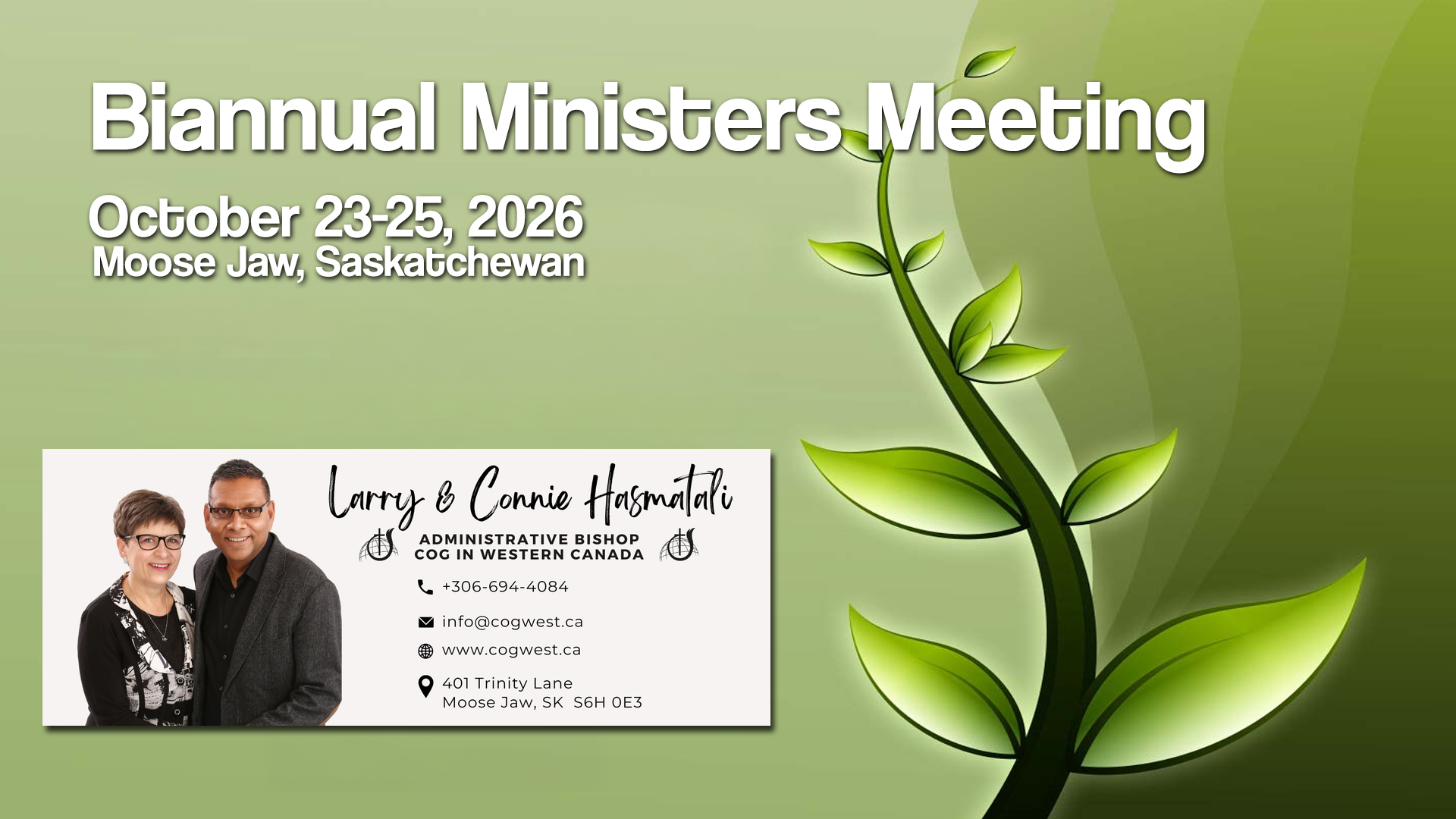 Church of God In Western Canada Leadership 2026 Conference